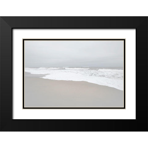 November Beach I Black Modern Wood Framed Art Print with Double Matting by Chandler, Sharon