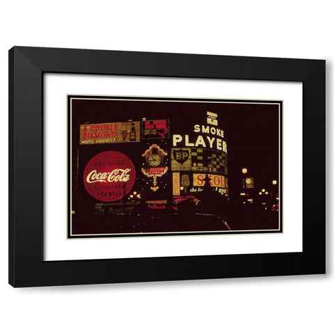 London Pavillion 1962 I Black Modern Wood Framed Art Print with Double Matting by Longley, Carolyn