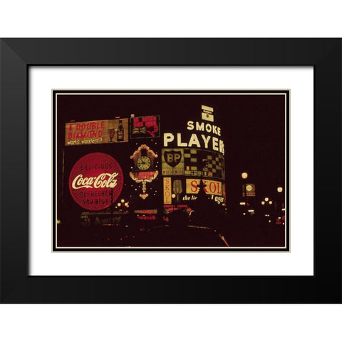 London Pavillion 1962 I Black Modern Wood Framed Art Print with Double Matting by Longley, Carolyn