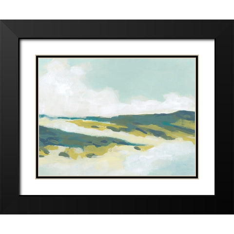 Hillside Swath II Black Modern Wood Framed Art Print with Double Matting by Vess, June Erica
