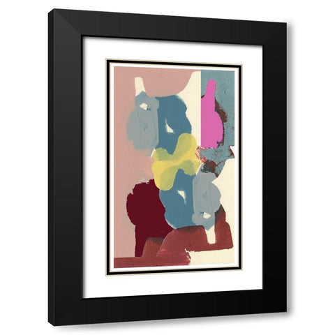 Big Shapes I Black Modern Wood Framed Art Print with Double Matting by Cartissi