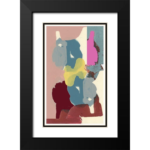 Big Shapes I Black Modern Wood Framed Art Print with Double Matting by Cartissi