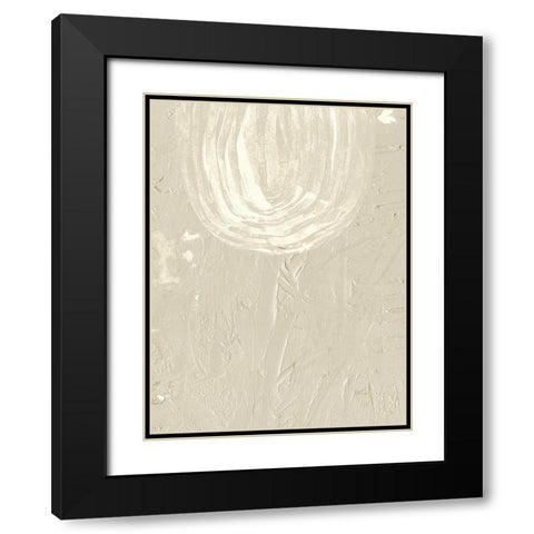 Sandy Arcs IV Black Modern Wood Framed Art Print with Double Matting by Wang, Melissa