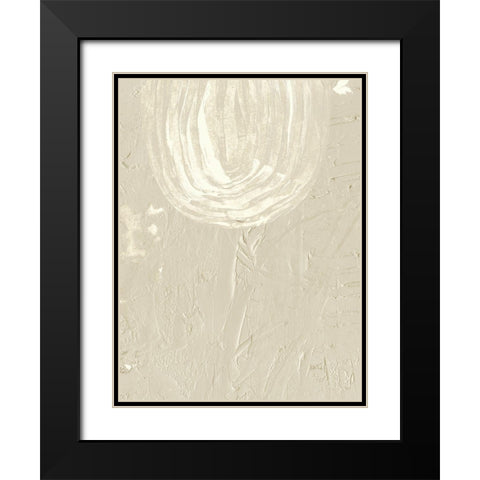 Sandy Arcs IV Black Modern Wood Framed Art Print with Double Matting by Wang, Melissa