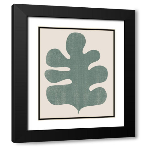 Palm Morph II Black Modern Wood Framed Art Print with Double Matting by Vess, June Erica