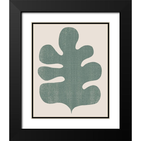 Palm Morph II Black Modern Wood Framed Art Print with Double Matting by Vess, June Erica