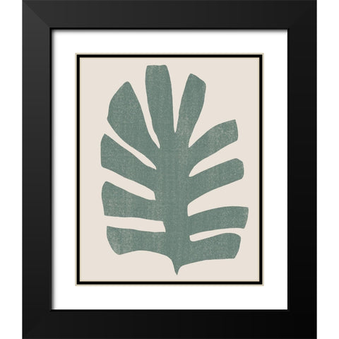 Palm Morph III Black Modern Wood Framed Art Print with Double Matting by Vess, June Erica