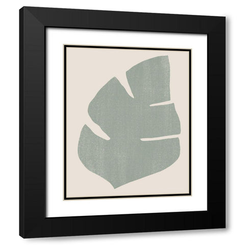 Palm Morph IV Black Modern Wood Framed Art Print with Double Matting by Vess, June Erica