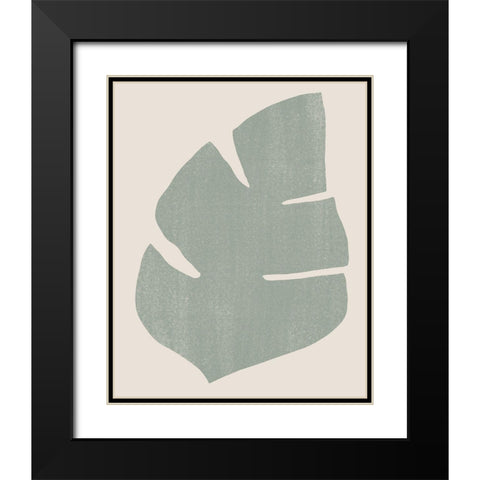 Palm Morph IV Black Modern Wood Framed Art Print with Double Matting by Vess, June Erica