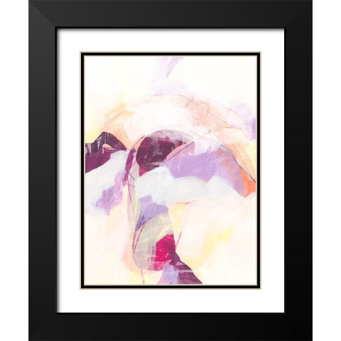 Polar Magenta II Black Modern Wood Framed Art Print with Double Matting by Vess, June Erica