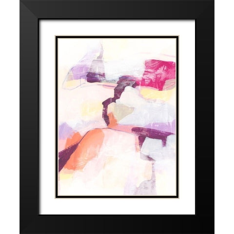 Polar Magenta III Black Modern Wood Framed Art Print with Double Matting by Vess, June Erica