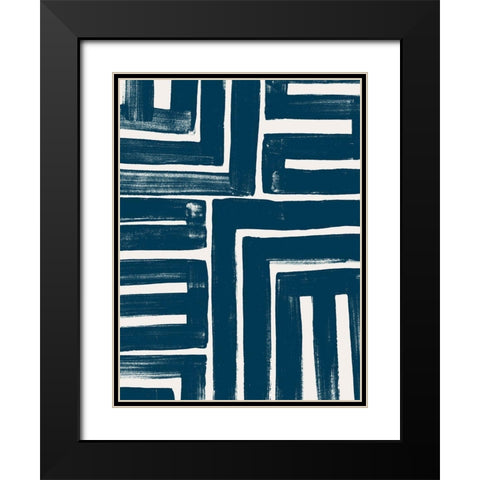 Monochrome Signals IV Black Modern Wood Framed Art Print with Double Matting by Vess, June Erica
