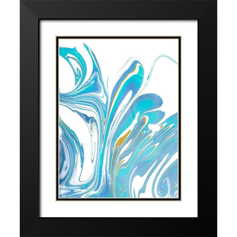 Galaxie I Black Modern Wood Framed Art Print with Double Matting by Longley, Alicia