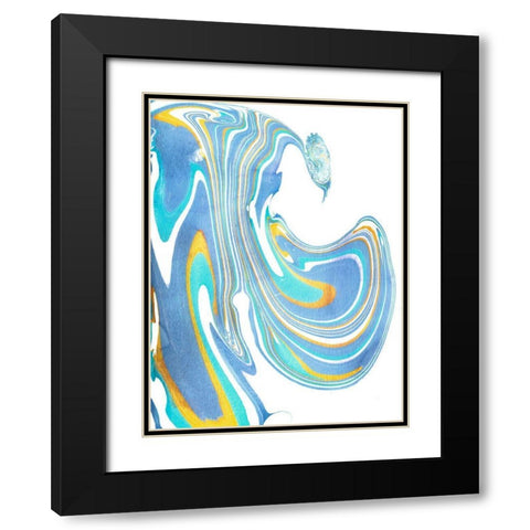 Galaxie V Black Modern Wood Framed Art Print with Double Matting by Longley, Alicia