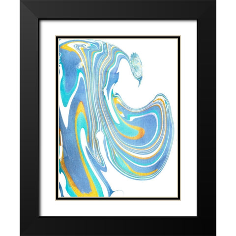 Galaxie V Black Modern Wood Framed Art Print with Double Matting by Longley, Alicia