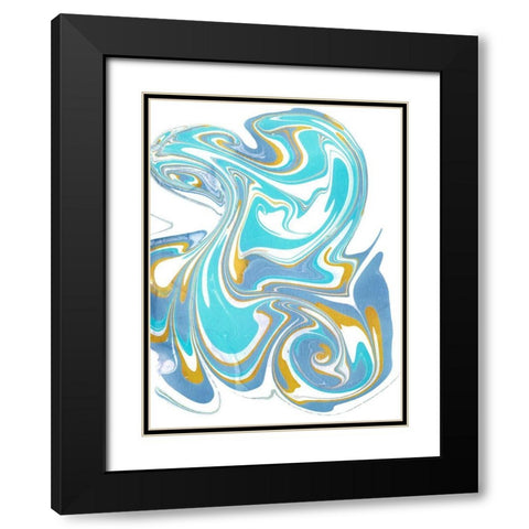 Galaxie VI Black Modern Wood Framed Art Print with Double Matting by Longley, Alicia