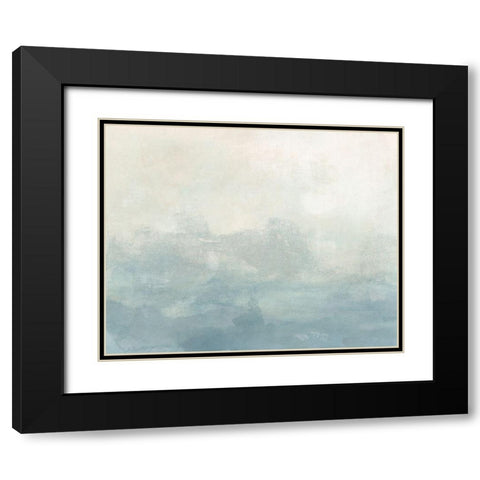 Tone Scape II Black Modern Wood Framed Art Print with Double Matting by Vess, June Erica