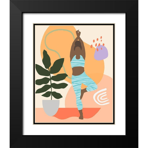 Bright Energy II Black Modern Wood Framed Art Print with Double Matting by Warren, Annie