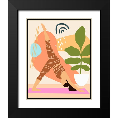 Bright Energy III Black Modern Wood Framed Art Print with Double Matting by Warren, Annie