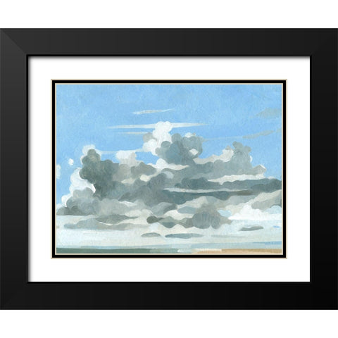 Oceanic Clouds III Black Modern Wood Framed Art Print with Double Matting by Caroline, Emma