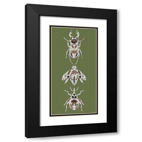 Flying Garden II Black Modern Wood Framed Art Print with Double Matting by Wang, Melissa