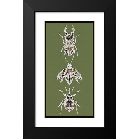 Flying Garden II Black Modern Wood Framed Art Print with Double Matting by Wang, Melissa