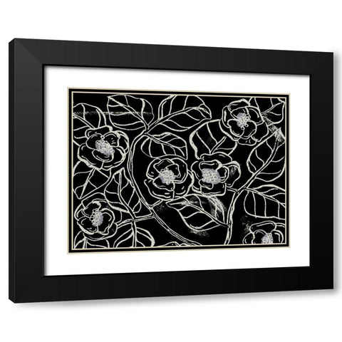 Anyplace I Black Modern Wood Framed Art Print with Double Matting by Wang, Melissa