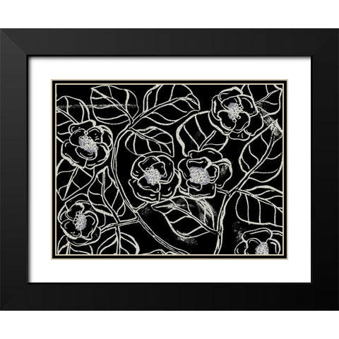 Anyplace I Black Modern Wood Framed Art Print with Double Matting by Wang, Melissa