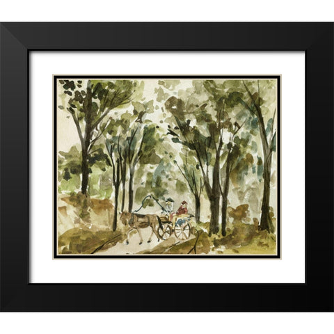 Late Autumn I Black Modern Wood Framed Art Print with Double Matting by Wang, Melissa