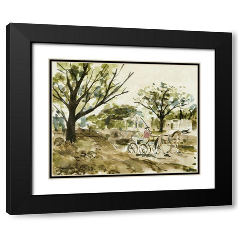 Late Autumn II Black Modern Wood Framed Art Print with Double Matting by Wang, Melissa