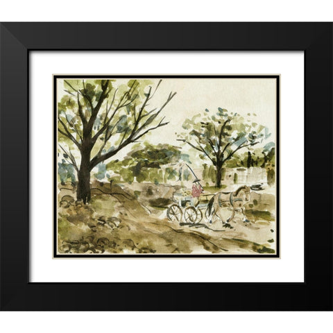 Late Autumn II Black Modern Wood Framed Art Print with Double Matting by Wang, Melissa