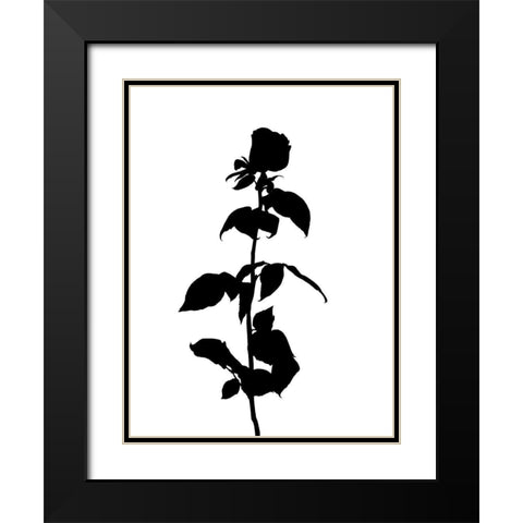 Pressed Memory II Black Modern Wood Framed Art Print with Double Matting by Green, Jacob