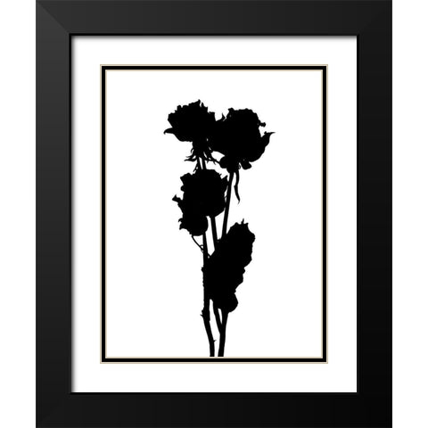 Pressed Memory III Black Modern Wood Framed Art Print with Double Matting by Green, Jacob