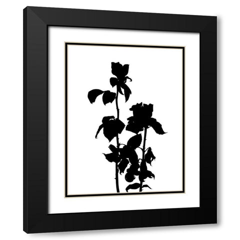 Pressed Memory IV Black Modern Wood Framed Art Print with Double Matting by Green, Jacob
