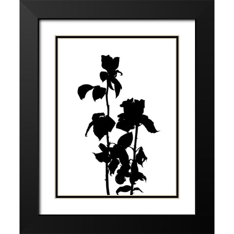 Pressed Memory IV Black Modern Wood Framed Art Print with Double Matting by Green, Jacob