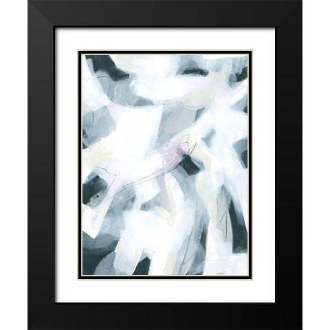 Marble Strike II Black Modern Wood Framed Art Print with Double Matting by Vess, June Erica