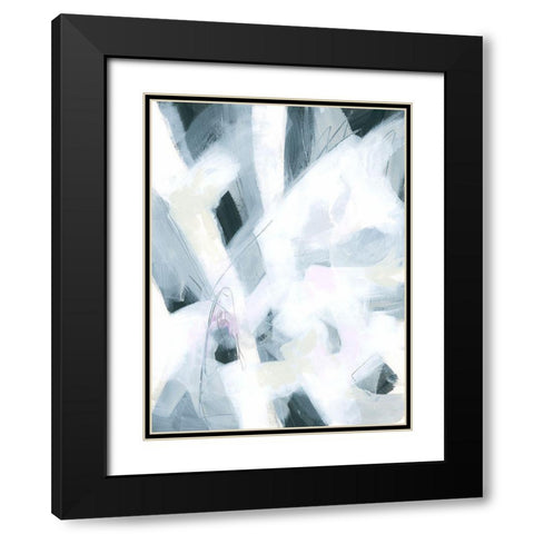 Marble Strike III Black Modern Wood Framed Art Print with Double Matting by Vess, June Erica