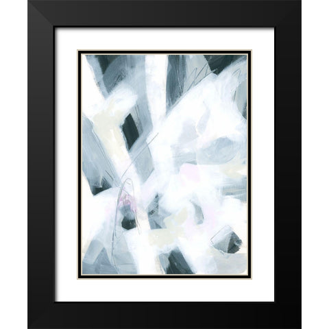 Marble Strike III Black Modern Wood Framed Art Print with Double Matting by Vess, June Erica