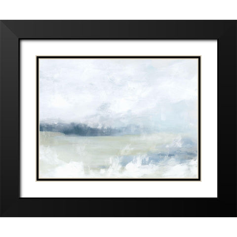 Breezy Vista II Black Modern Wood Framed Art Print with Double Matting by Vess, June Erica