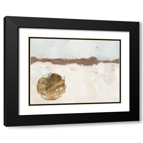 Winter Medallion I Black Modern Wood Framed Art Print with Double Matting by Green, Jacob