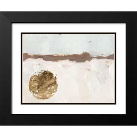 Winter Medallion I Black Modern Wood Framed Art Print with Double Matting by Green, Jacob