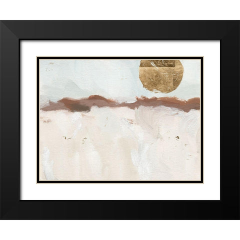 Winter Medallion II Black Modern Wood Framed Art Print with Double Matting by Green, Jacob