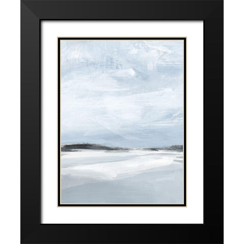 Cirrus Cloud Beach I Black Modern Wood Framed Art Print with Double Matting by Warren, Annie
