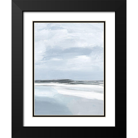 Cirrus Cloud Beach II Black Modern Wood Framed Art Print with Double Matting by Warren, Annie