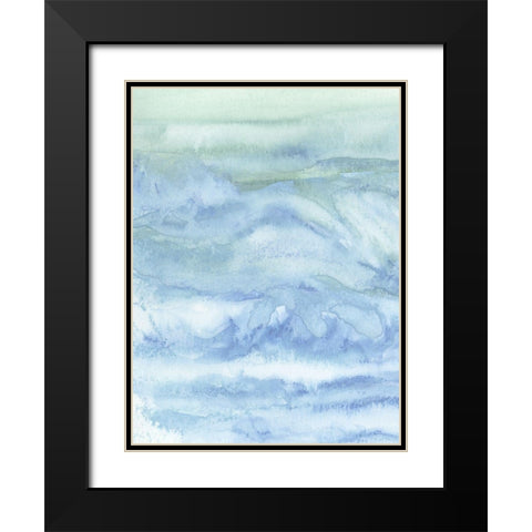 Tidal Waters I Black Modern Wood Framed Art Print with Double Matting by Chandler, Sharon