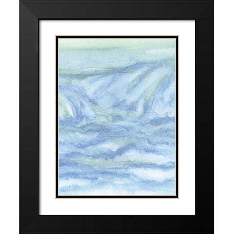 Tidal Waters II Black Modern Wood Framed Art Print with Double Matting by Chandler, Sharon