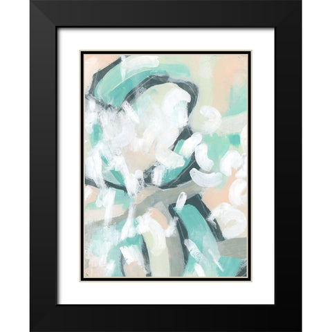 Pastel Break II Black Modern Wood Framed Art Print with Double Matting by Vess, June Erica