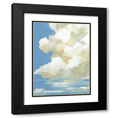 Cumulus Drift II Black Modern Wood Framed Art Print with Double Matting by Caroline, Emma
