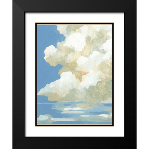 Cumulus Drift II Black Modern Wood Framed Art Print with Double Matting by Caroline, Emma