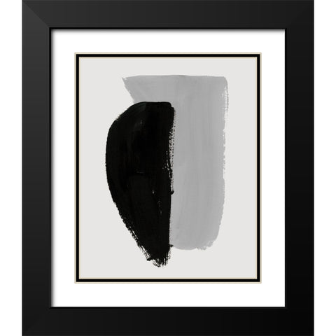 Abrazo I Black Modern Wood Framed Art Print with Double Matting by Barnes, Victoria